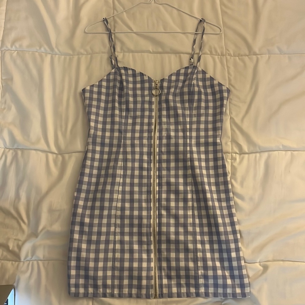 Purple Checkered Dress